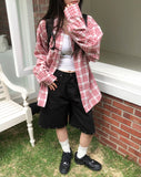 Leaden Stud Cotton Bermuda Shorts