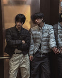 Pair Biker Duck Down Padded Jacket