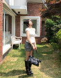 Roen Punching Flower Puff Short Sleeve