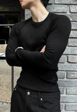 Muscle Fit Raglan Ribbed Knit