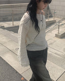 Miya Black Blue Wash Denim Wide Pants