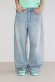 CLOUD WASHED WIDE DENIM