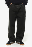 Wide one tuck denim pants