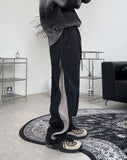 Nello Brushed Nylon Zipper Pants