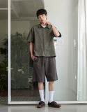 Minimal Crop Check Short Sleeve Shirt