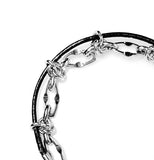 [LAN ARCHIVE] 027 Leather insert chain bracelet