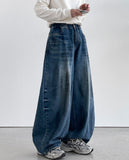 Groy Washing Balloon Denim Pants