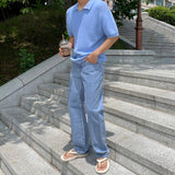 From Straight Denim Pants