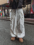 Harpy 3 Snap Pintuck Wide Cargo Pants