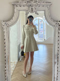Cren Shirring Pleats Mini One Piece