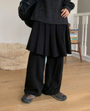 Kimters Brushed Banding Skirt Pants