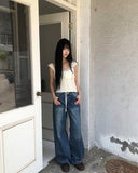 Lumen Low Wide Denim Pants