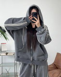 Herion Double Track Hooded Zip-up