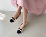 Perriton Color Scheme Ribbon Flat Shoes
