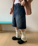 Popilo Washing Half Denim Pants