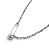[MADE] 042 Cross clip chain necklace
