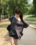 Ribe Shirred Boat Neck Pocket Short Sleeve