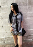 [ MADE / Tie Set ] Silk Stripe Classic Shirt Short Sleeve Version