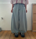Almos Summer Denim Balloon Wide Pants