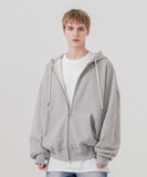 Over Drop Heavy Cotton Hood Zip-Up