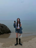 [U-BASIC] [1+1] Mitzu U-neck short sleeves