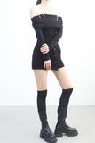Elda Button Knit Skirt