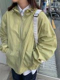 [unisex] Eiri Color Hood Over Wind jacket