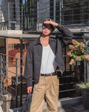 Laken Cotton Washed Zipper Blouson