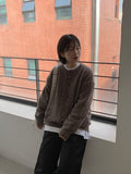 [Unisex] Acolta Bokashi Over Round Knit Cardigan
