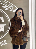 Minette Ecofur Zip-up Short Jacket
