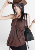 String Mocha Mousse One Piece