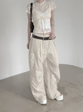Lace Patchwork Strap Sleeveless