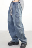 Melun Denim Shirring Pants