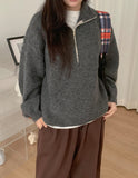 Nokyu Color Half Zip-Up Collar Wool Knit