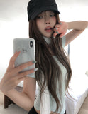Stripe Shirring Madoros Cap