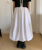 Deloin Pintuck Banding Balloon Long Skirt