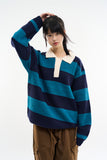 Odisha rugby collar wool knit sweatshirt