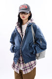 Bruno glossy hooded MA-1 jumper