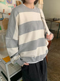 Roohi color matching stripe over sweatshirt