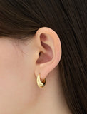Champagne Moon Silver Gout Glint Earrings S