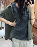 Toil Vintage Henley Neck Ribbed Sleeveless