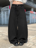 Kiki Ribbon Back Pocket Balloon Cotton Long Pants
