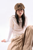 Viola wrinkle see-through T-shirt