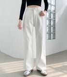 Winter span standard straight cotton pants