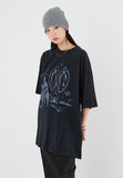 Crescent ghost printing damage over t-shirt