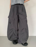 Hube Summer Banding Wide Cargo Pants
