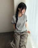 Leron Roll-up Button Short Sleeve T-shirt