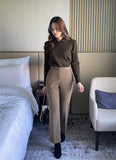Easy Fit Brushed Banding Bootcut Pants