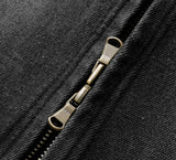 Cropped Denim Hooded Jacket