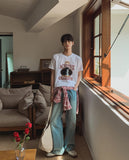 Bard Brush Washed Denim Pants